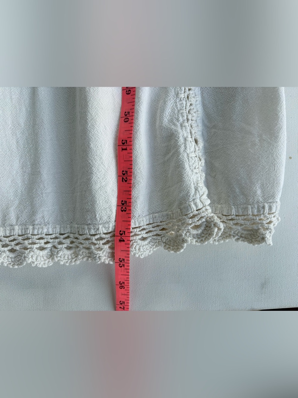Vintage 1970’s White Linen Crochet Maxi Dress - Picture 11 of 11